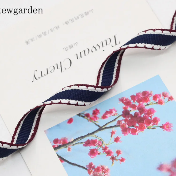 Kewgarden 3/8 &quot9 мм отметка в горошек фотоленты искусственная атласная лента с бантом