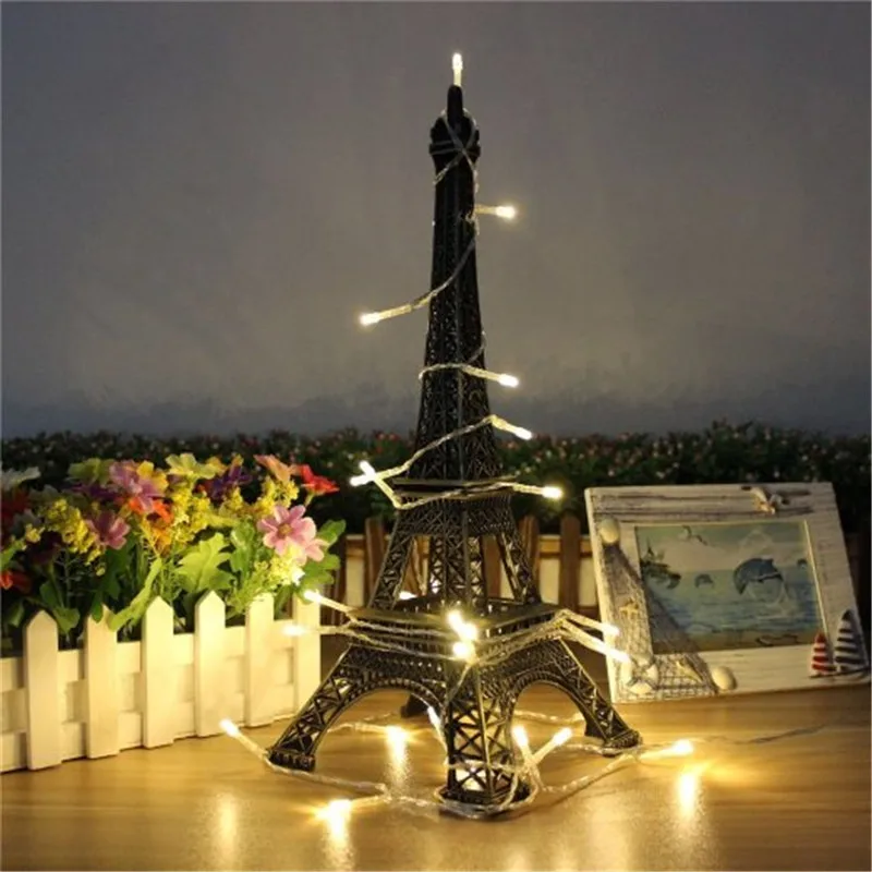 

SZYOUMY Led Christmas Light 2M 20 LED String Light Battery Powered For Christmas /Wedding Xmas Garland Party 100pcs
