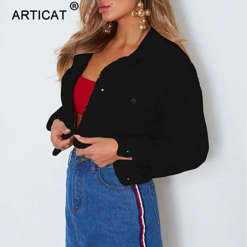 Articat/Женская куртка из искусственной овечьей шерсти Осенне зимнее пальто с