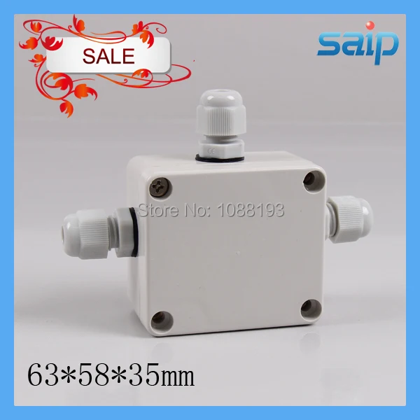 2014 новая водонепроницаемая коробка с тремя водонепроницаемыми разъемами saip