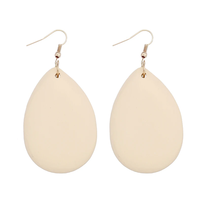 Новейший дизайн 6 видов цветов деревянный кулон в виде капли воды для