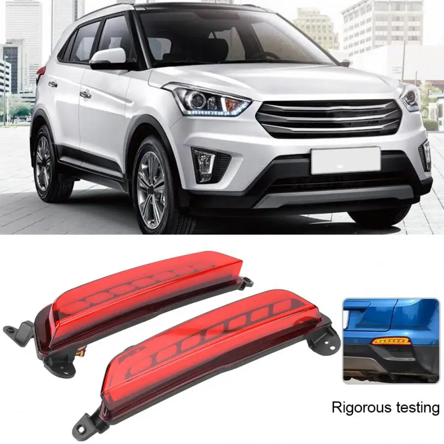 1 пара заднего бампера хвост светильник DRL светодиодный стоп отражатель
