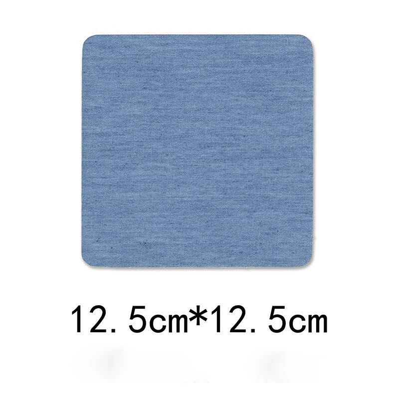 Square Light blue Джинсовые вырезки режущая деталь вышивка ковбой патч джинсы патч одежда украшение ремонт отверстия глажка - Цвет: Square Light blue