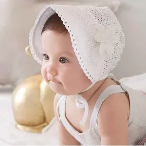 Hot 1Pcs Lovely 2Colors Soft Princess Hat Baby Girl Beanies Cap Sun Hats Newborn