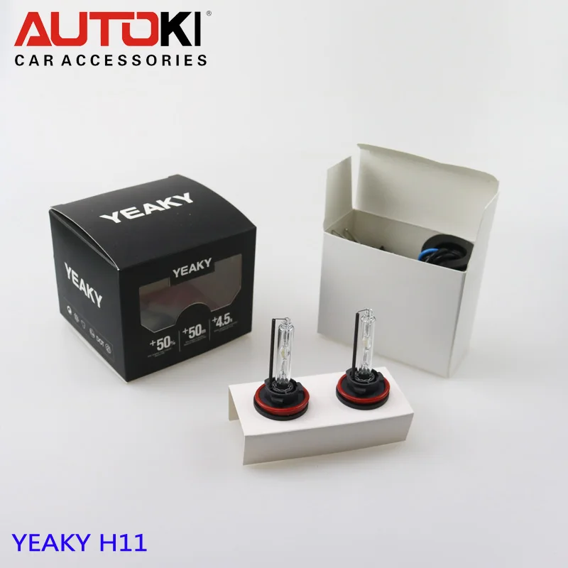 Бесплатная доставка супер яркая ксеноновая лампа AUTOKI YEAKY серии AC 35 Вт 12 В H11