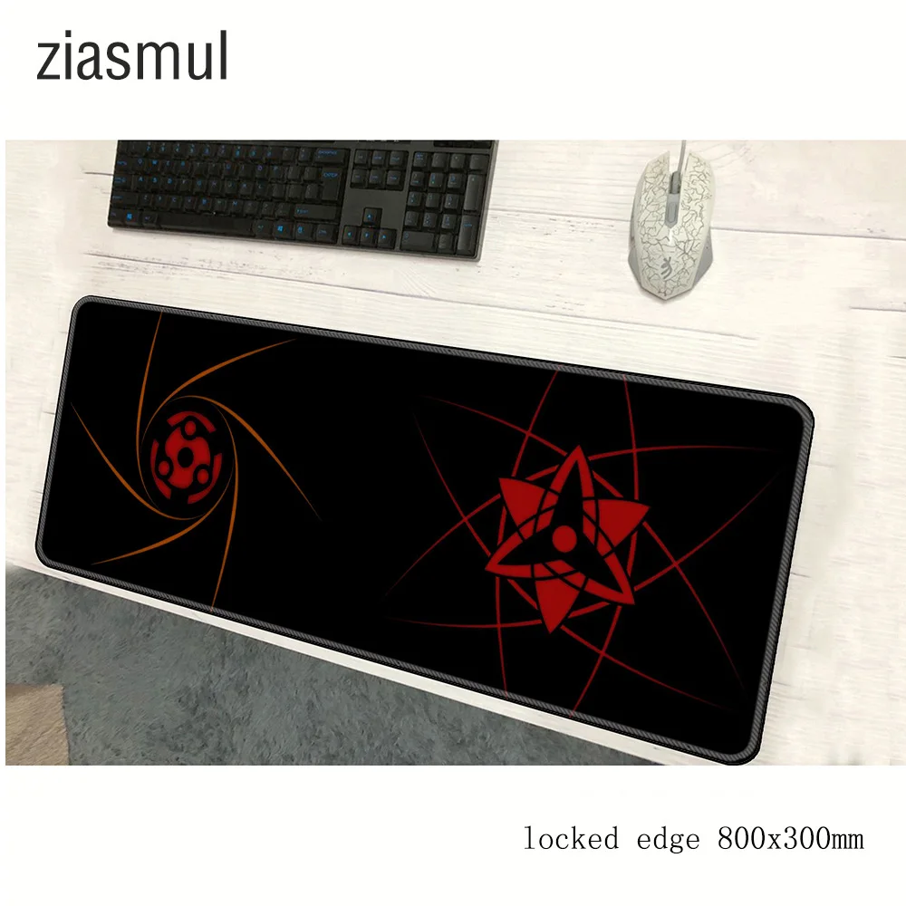 Наруто padmouse 800x300x2 мм коврик для мыши notbook компьютерный коврик для мыши Sharingan игровой коврик для мыши геймер для ноутбука коврики для мыши