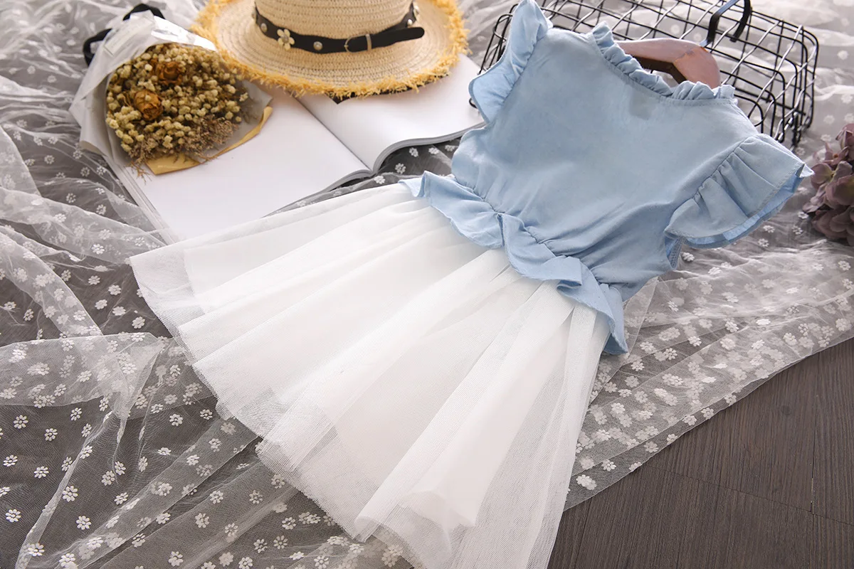 Платье для маленьких девочек Лето 2019 г. платья с вышивкой вишни детское Брендовое