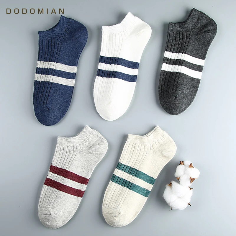 

New Fashion Men Socks Cotton Breathable Summer Men's Casual Ankle Sock Colorful Male Short Socks Set for Men 5pairs/lot