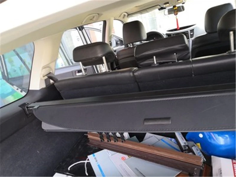 Автомобильный задний багажник щит безопасности Грузовой Обложка для Subaru OUTBACK 2010 2011 2012 2013 Высокое качество; цвет черный, бежевый, авто аксессуары