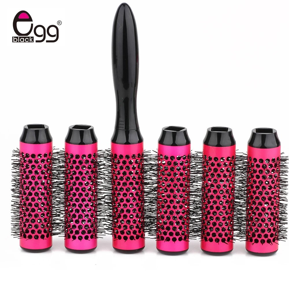 Круглая щетка парикмахерская расческа для волос керамическая алюминиевые