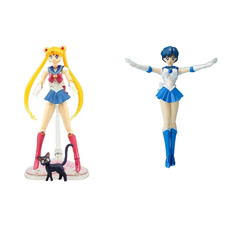 2 шт. Довольно Хранитель Sailor Moon Меркурий 14 см/5.5 &quotфигурку Бесплатная доставка |