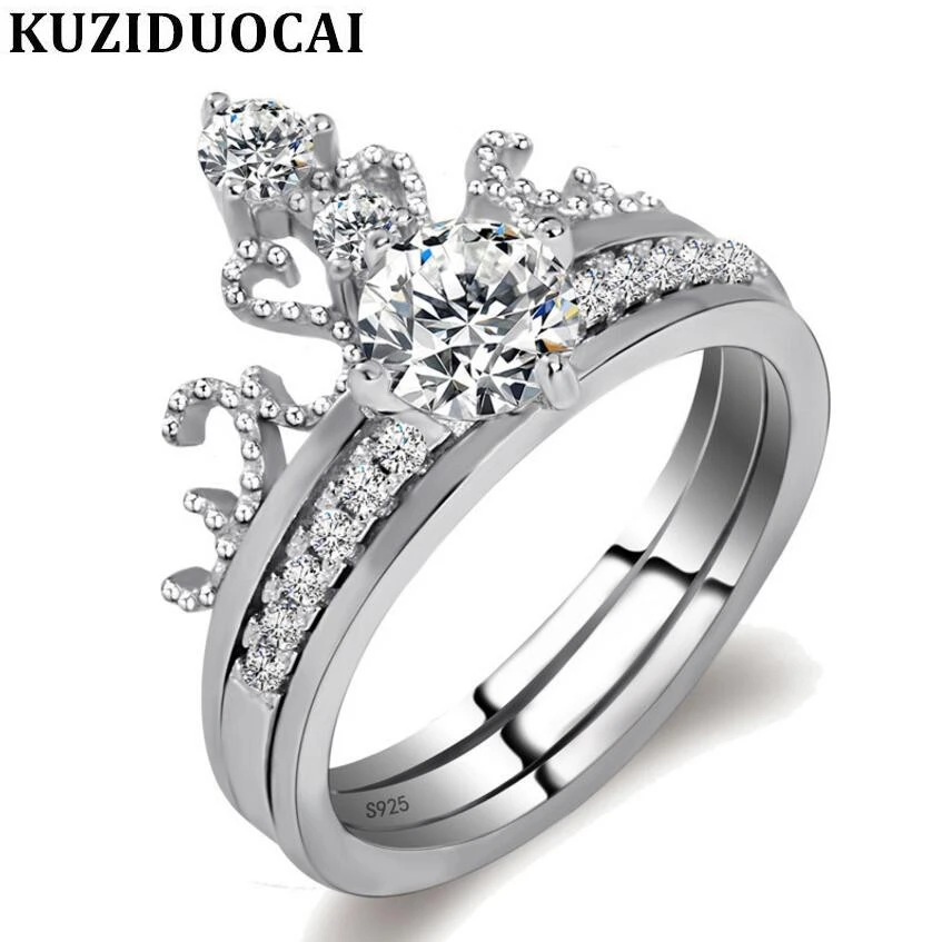 Kuziduocai новые модные украшения из циркония нержавеющей двухслойной циркониевой