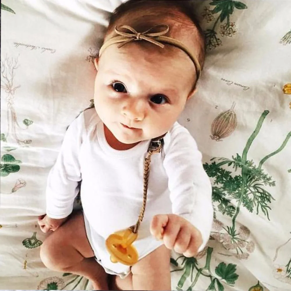 2 предмета для новорожденных Плетеный Искусственная кожа держатель соска клипы