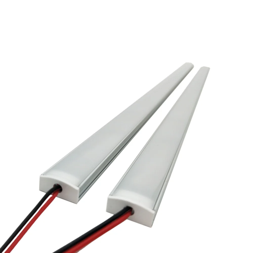 2 шт. 50cm5050 SMD RGB цвет 12В Светодиодная лента жесткий светильник алюминиевый чехол