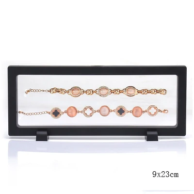 B08 23x9cm Прозрачный акриловый подвесной держатель для ювелирных изделий стойка для ожерелья подвеска серьги кольцо браслет часы чехол с драгоценным камнем - Цвет: B08 23x9cm