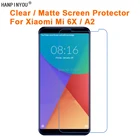 Новая прозрачная глянцеваяАнтибликовая матовая защитная пленка для экрана Xiaomi Mi A2  6X 5,99 дюйма (не закаленное стекло)