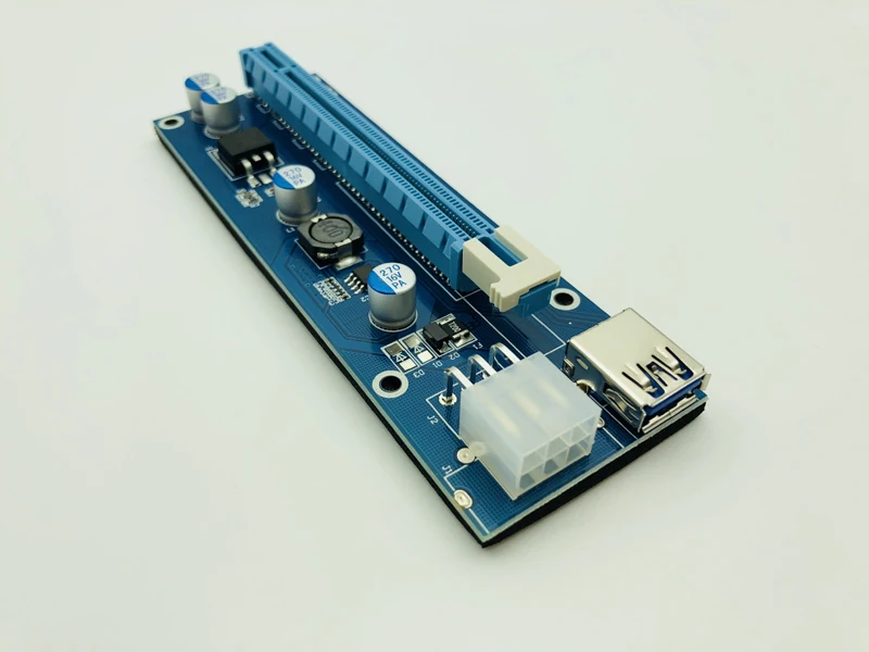 Адаптер-переходник VER009S PCI-E PCI Express Molex 6Pin на SATA 1X 16X 50 шт. кабель USB 3 0 светодиодный