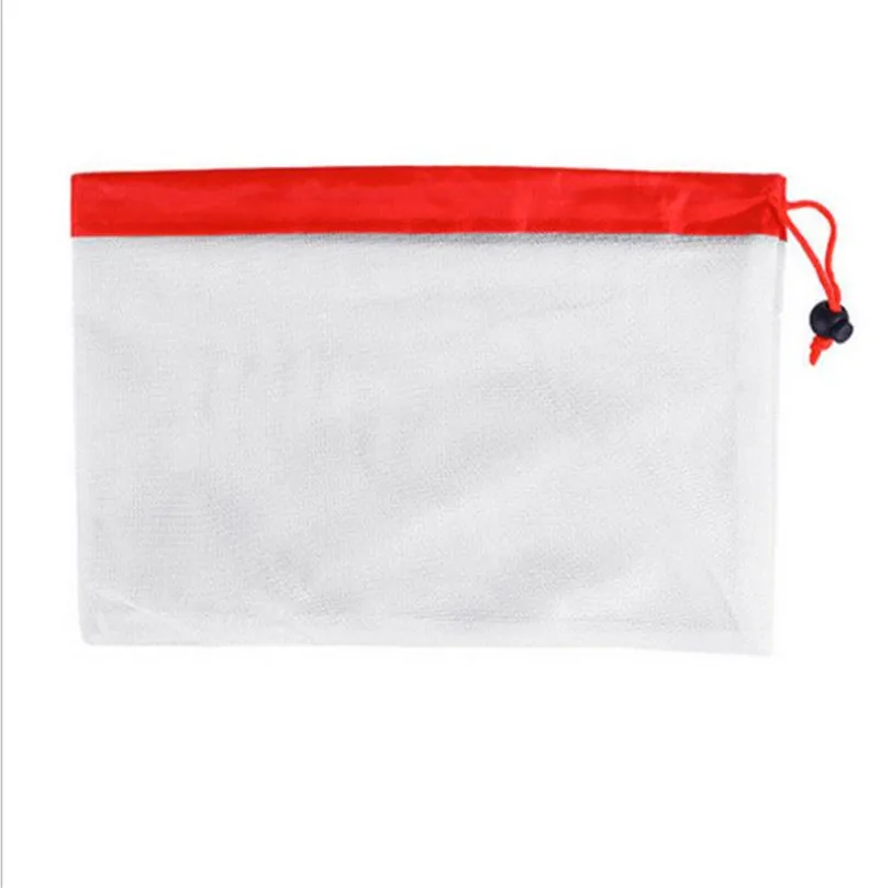 

Hot Environmental Washable Storage Mesh Bag Handbag Foldable Shopping Bags Reusable Folding Grocery Nylon Eco Tote Bag