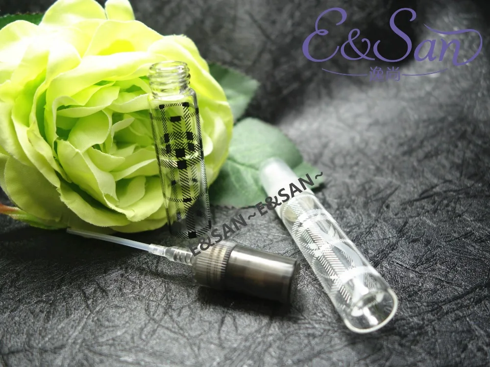 Флакон-спрей для духов с черно-белым принтом тромбоне 102 шт./лот LG01YG-5ML-1 | Красота и