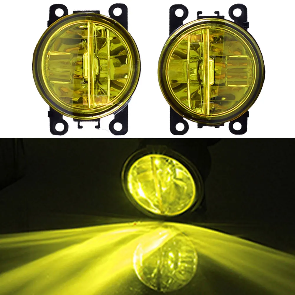 LED Yellow 1 пара переднего бампера светодиодный Противотуманные фары для Ford EcoSport 2013- автомобилей высокой яркости Противотуманные фары автомобильные аксессуары - Цвет: LED Yellow
