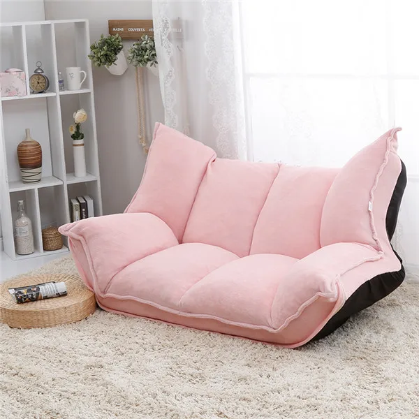 Pink Color Регулируемый тканевый складной шезлонг диван кресло пол диван мебель для гостиной диван кушетка для отдыха игровой диван - Цвет: Pink Color