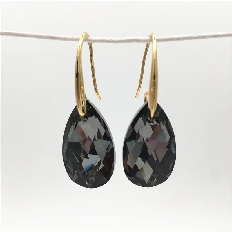 SINI gold plated MS Betti, высокое качество, кристаллы от Swarovski, слеза ангела, дешевые серьги на крючке, бижутерия, ювелирные изделия для женщин, Прямая поставка - Окраска металла: SINI gold plated