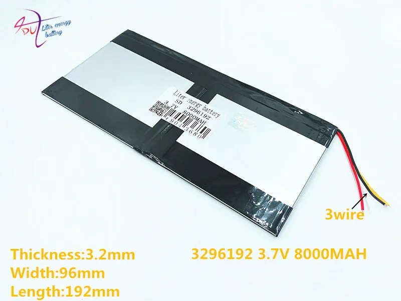 3296192 30100195 33595190 3 линии 7 в 8000 мАч для Teclast X98 Air 3g P98 планшетный ПК аккумулятор провода