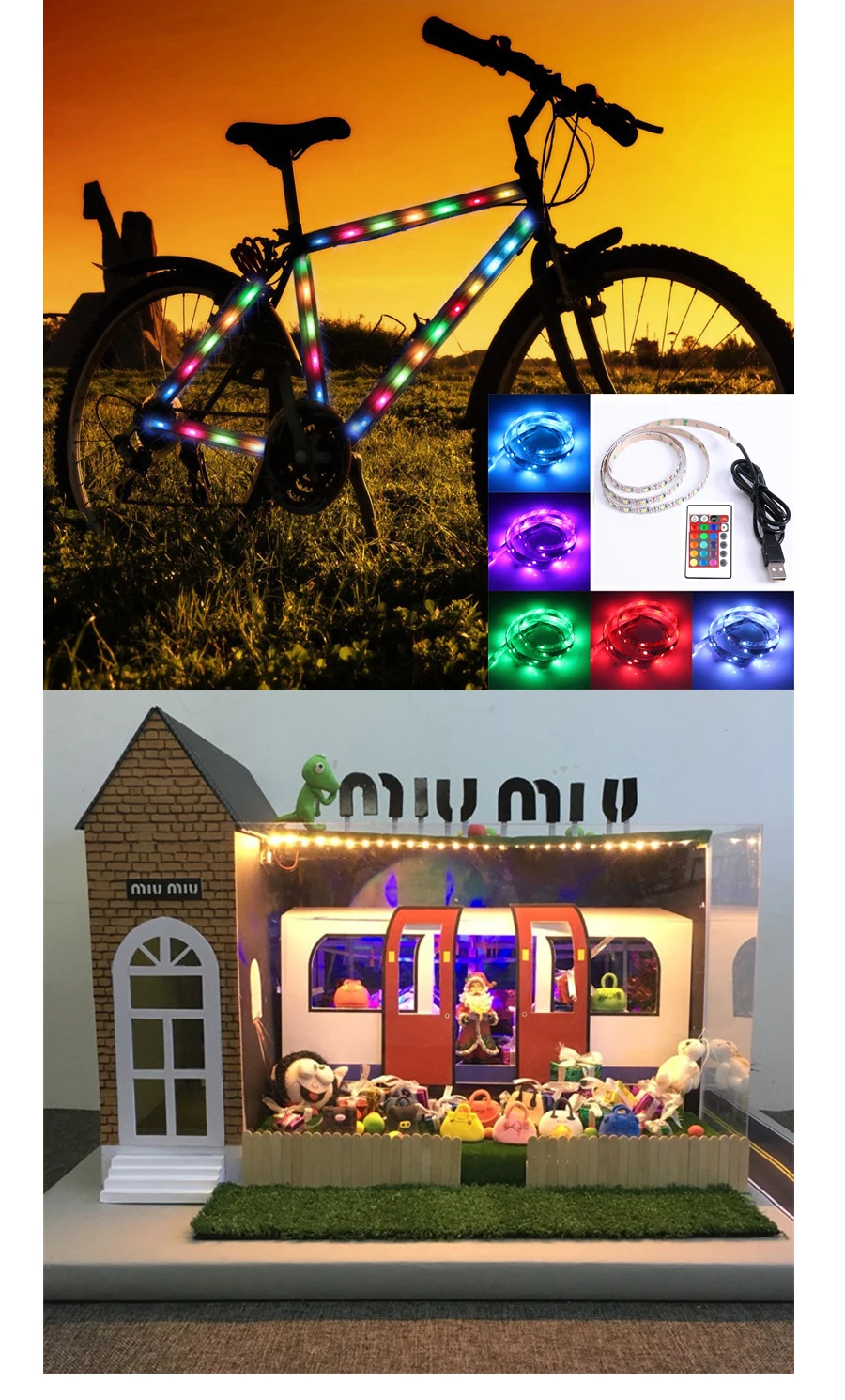 5 в Светодиодная лента USB кабель питания гибкий светильник RGB/белый/теплый белый 1 м 3 м 5 м HD ТВ Настольный ПК экран подсветка и косой светильник ing