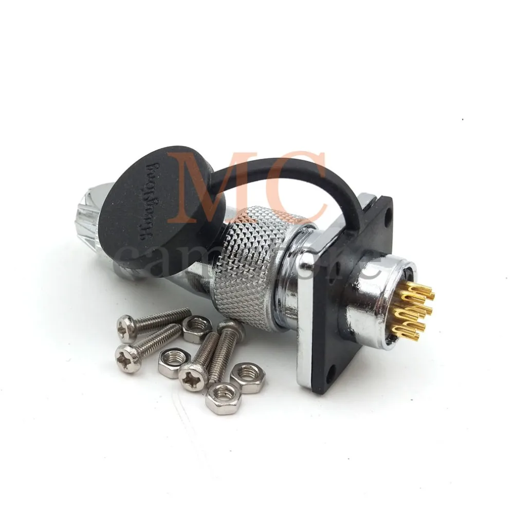 WS16 connector 8 pin Industrial Connector plug and socket Waterproof dust-proof 8wire Male female connectors | Обустройство дома