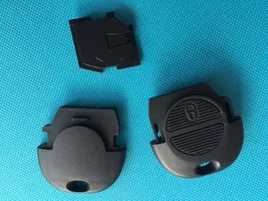 Резиновый пульт дистанционного управления с 2 кнопками для Nissan NATS, чехол для ключей Almera Micra PRIMERA X-TRAIL, без логотипа, пластиковый корпус, автомобильные аксессуары