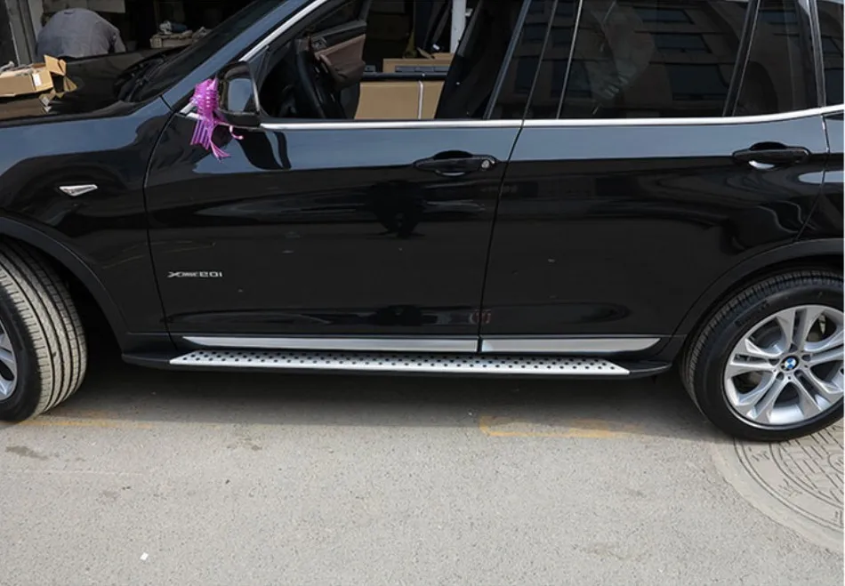 Для BMW X3 F25 2011 2017 автомобильные беговые доски авто боковые ступенчатые педали