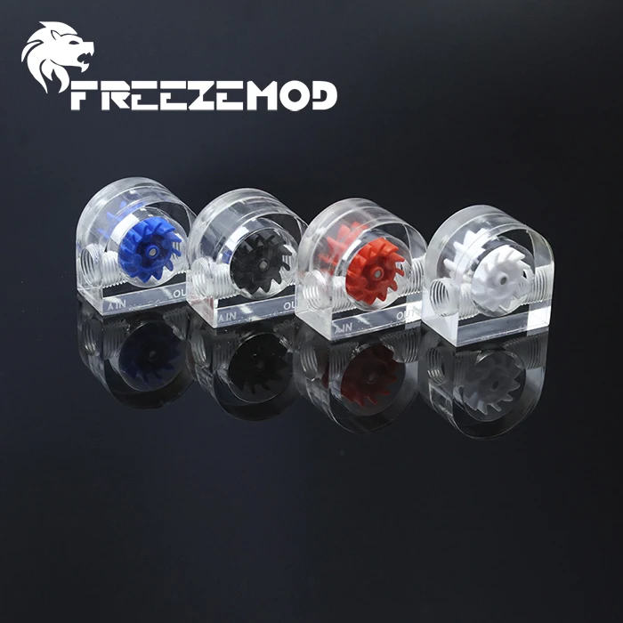 FREEZEMOD полукруглый компьютер водяного охлаждения жидкостного охлаждения воды расходомер Тахометр наблюдения холодной жидкости потока. LSJ-PM2A