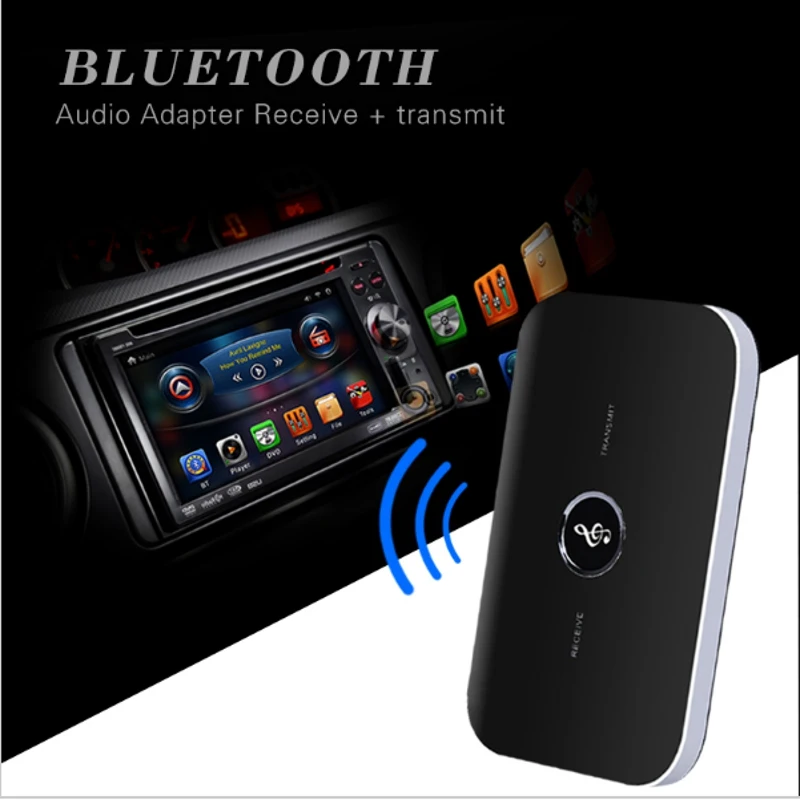 

B6 Bluetooth wireless audio transmitter receiver TV computer 3.5mm AUX HiFi Car speakers headphone nondestructive stereo adapter