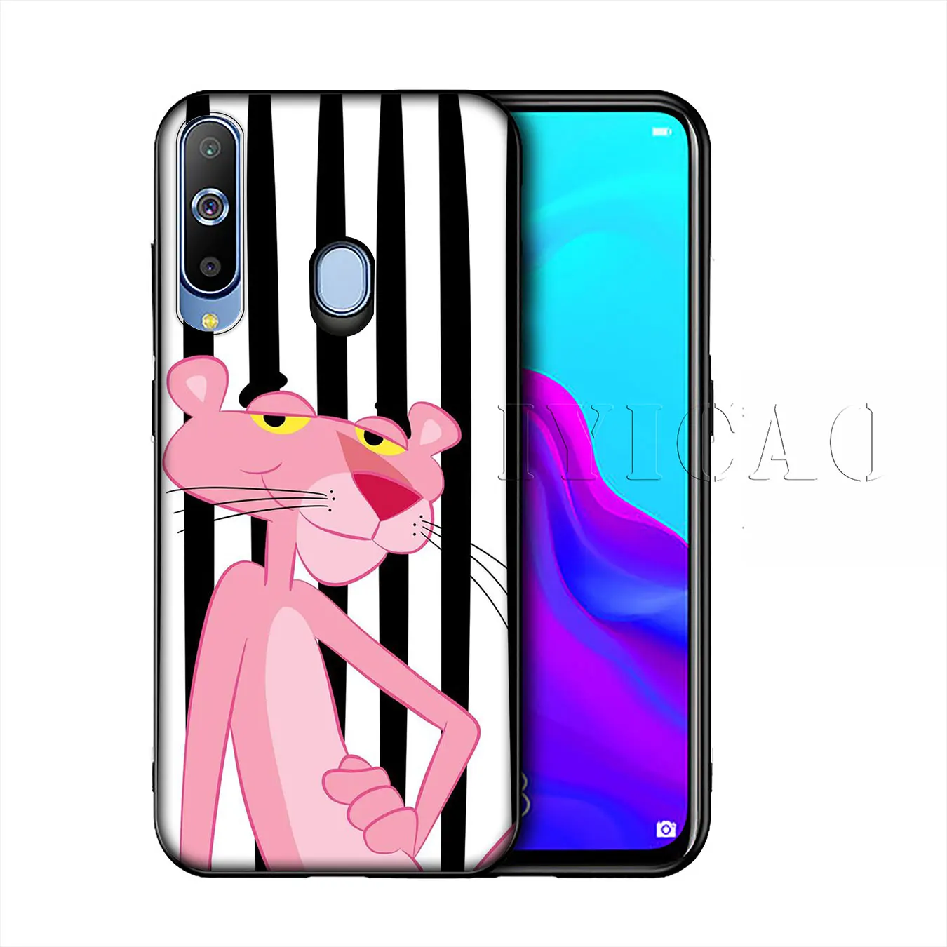 IYICAO Корея Розовая пантера силиконовый мягкий чехол для Samsung Galaxy A10 A30 A40 A50 A70 M10 M20 M30