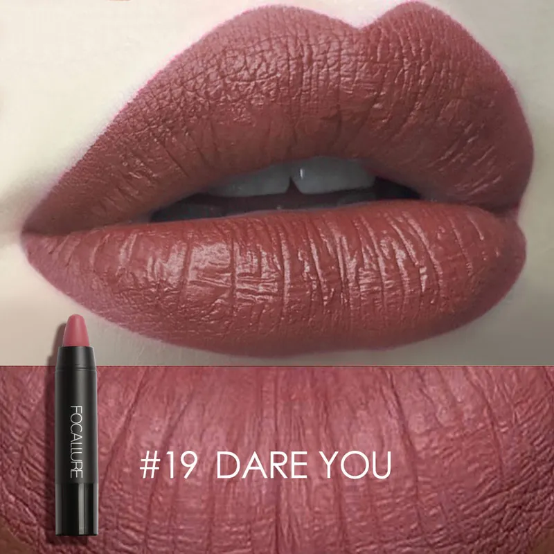 19 Focallure Matte губная помада водостойкая Обнаженная бархатная красная Губная Помада Косметическая не липкая Batom макияж - Цвет: 19