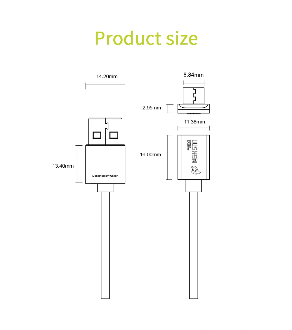 Wsken X1 Магнитный кабель type-C для iPhone, зарядное устройство, магнитный USB C type-C шнур, быстрая зарядка, Micro USB кабели для samsung Xiaomi mi8