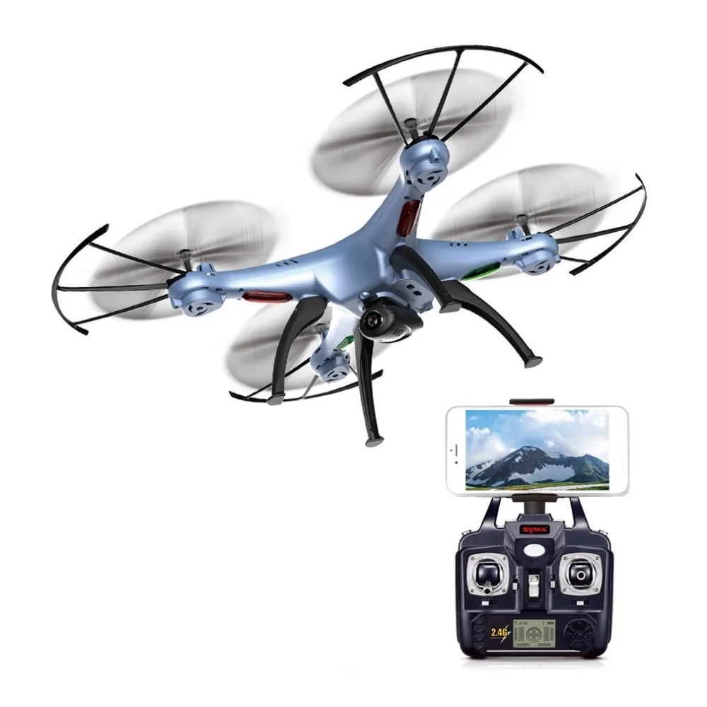 SYMA X5HW Радиоуправляемый Дрон с камерой 0.3MP HD Wifi FPV селфи дроны Квадрокоптер