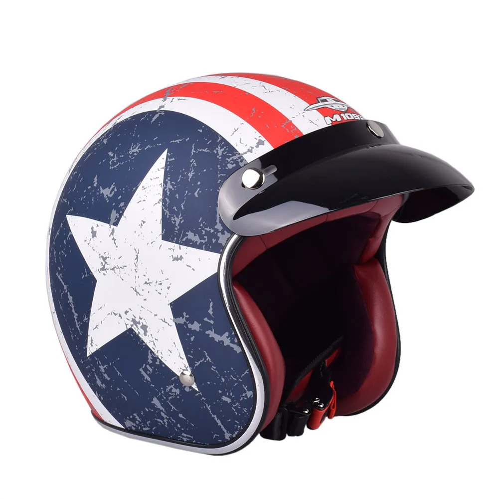 M109R Ретро Чоппер мотоциклетный шлем 3/4 с открытым лицом винтажный мото Casco Motocicleta