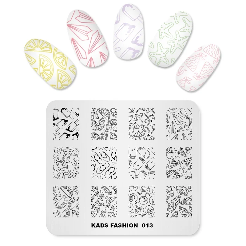 Маникюрная пластина с изображениями для нейл арта AriesLibra трафарет ногтей