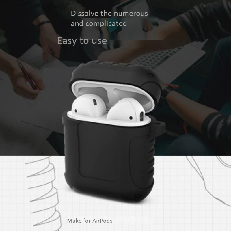ABHU-новинка, беспроводная bluetooth-гарнитура, чехол, водонепроницаемый силиконовый чехол, подходит для Apple, Bluetooth, пять поколения, для наушников