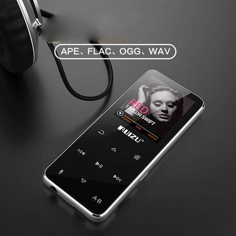 Оригинальная английская версия ультратонкие MP3 плеер с 8 Гб хранения и 1,9 дюймов сенсорный экран могут, шагомер, RUIZU X16 pkX02