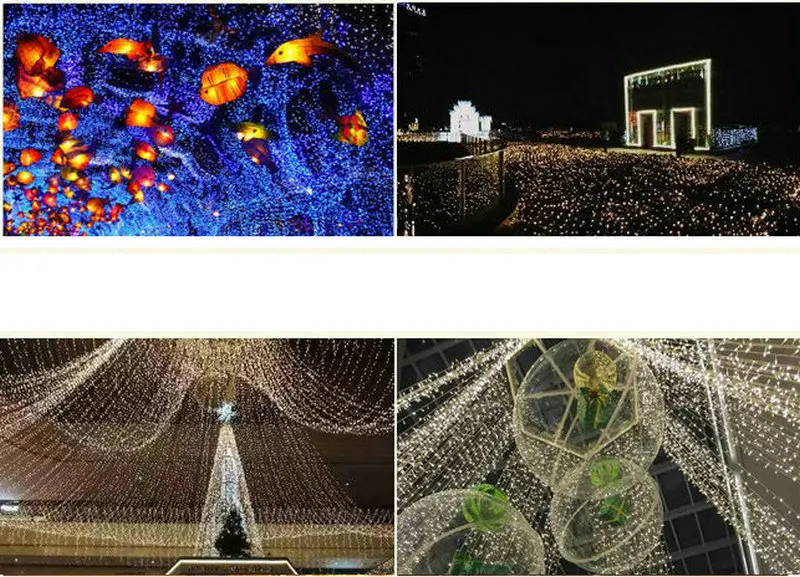 20 м 200LED рождественские гирлянды светильник Водонепроницаемый контроллер