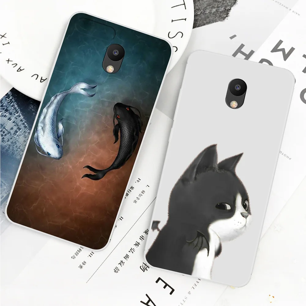 Модный милый чехол для телефона с мультяшными животными Meizu Meilan 6 разрисованный