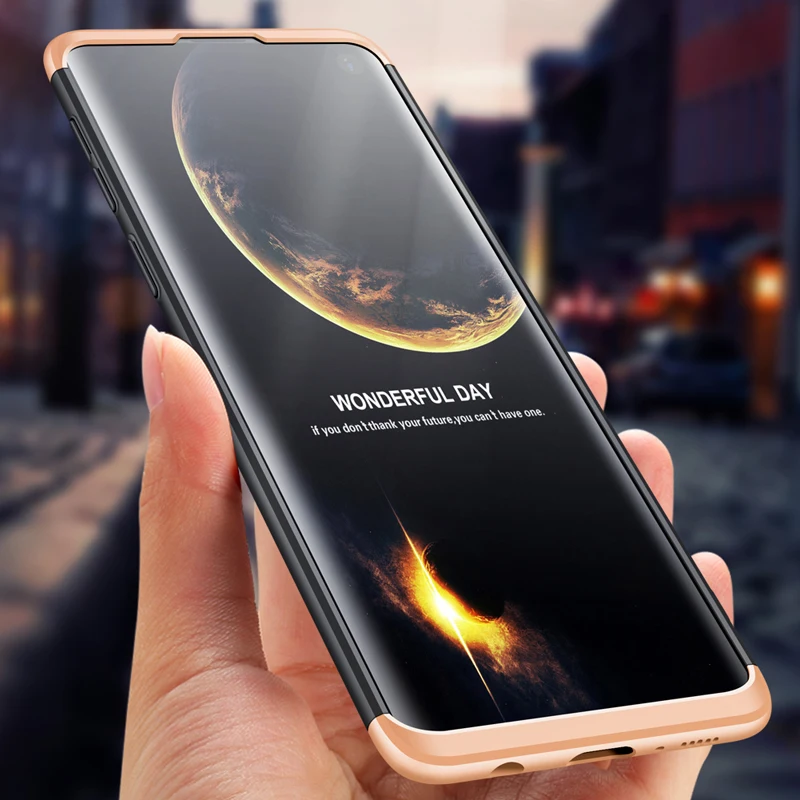 Роскошный чехол 3 в 1 для Samsung S10 Plus S10e жесткий матовый телефона Galaxy S10E Lite Защитные