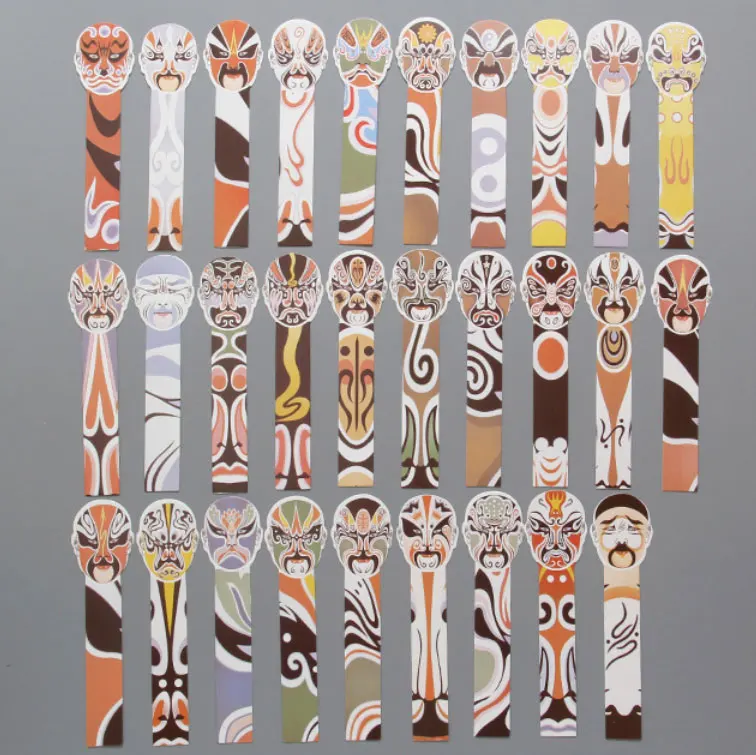 SQ157 30 шт./кор. в китайском стиле Закладка ваза бабочка бумага Bookmarks lomo карты детские канцелярские школьные принадлежности papelaria подарок для детей - Цвет: SQ157