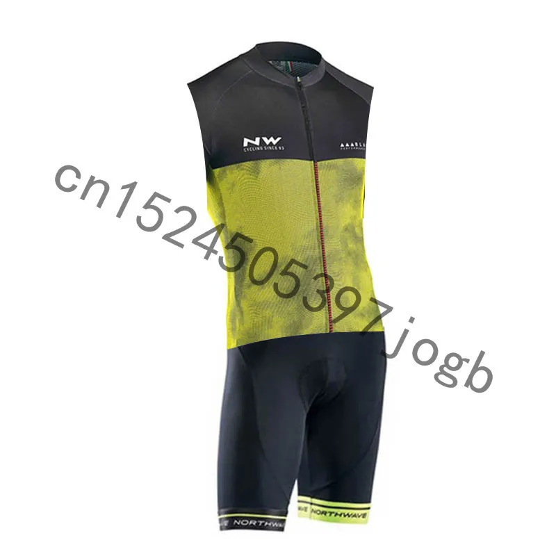 NW Лето Без Рукавов Pro велокостюм Триатлон гоночный Велоспорт Джерси Набор анти-УФ