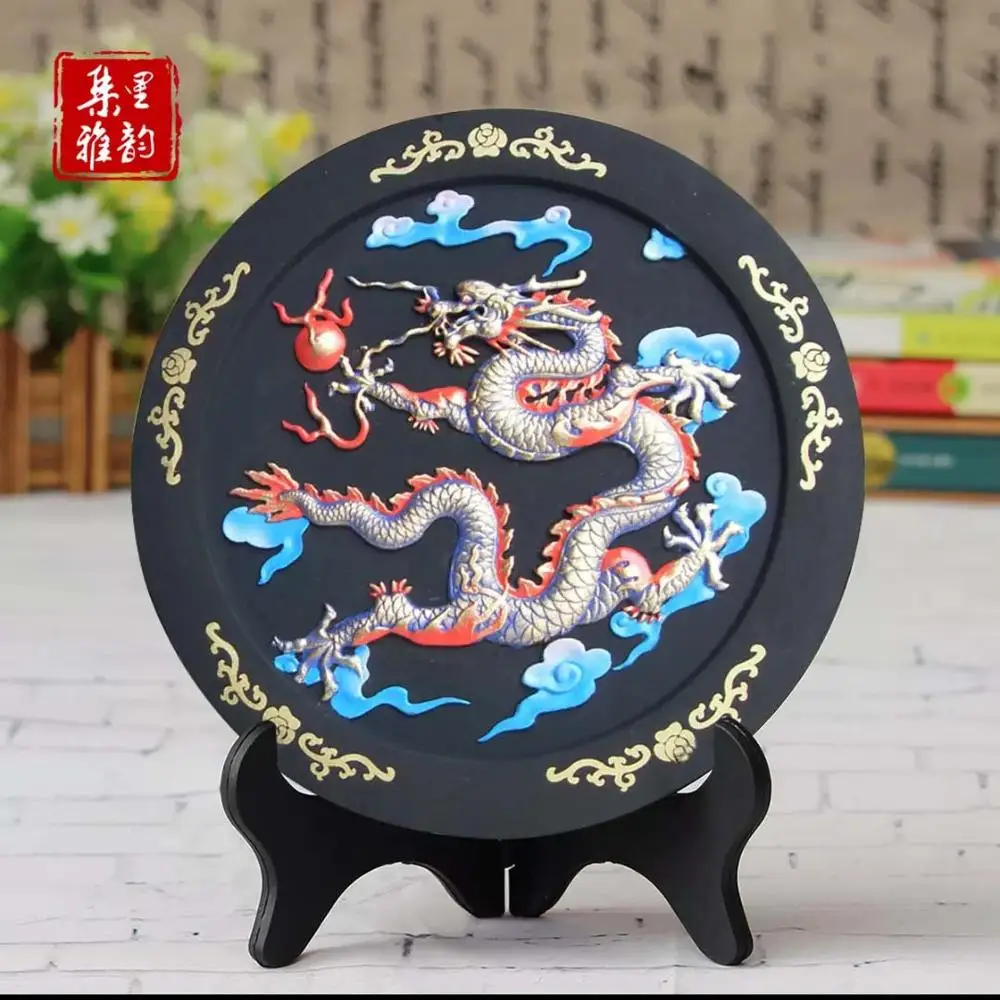 China foreign business gift --office home efficacious Talisman Protection auspicious dragon Loong FENG SHUI Sculpture ART