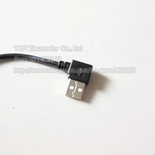 Кабель/шнур с разъемом USB 2 0 левый угол 90 градусов к прямоугольному микро