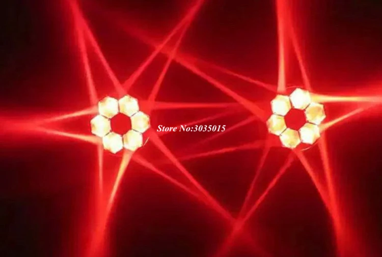 2шт 6x15 Вт RGBW 4в1 светодиодный мини пчелиный глаз луч светильник DMX512 движущийся
