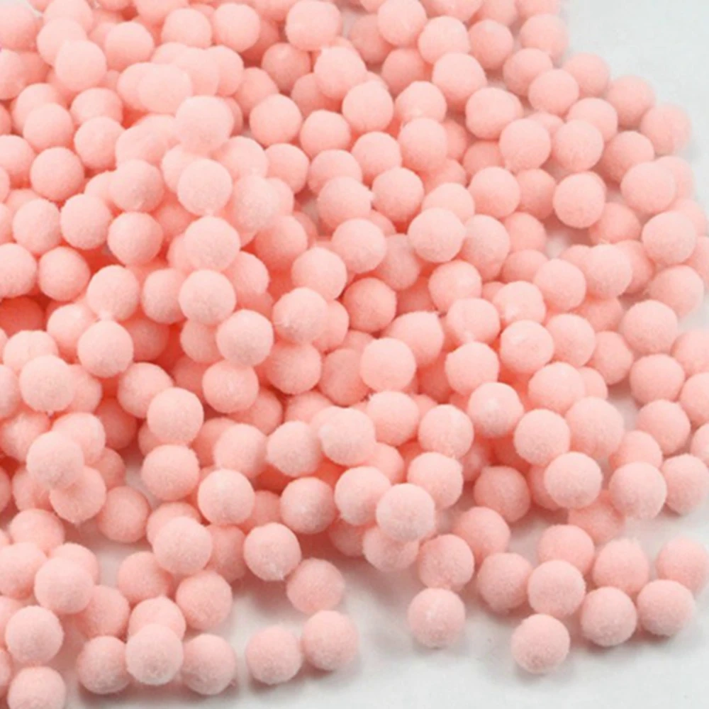 Бесплатная доставка 100 шт./лот 10 мм многоразовые помпоны мягкие шарики-Помпоны DIY